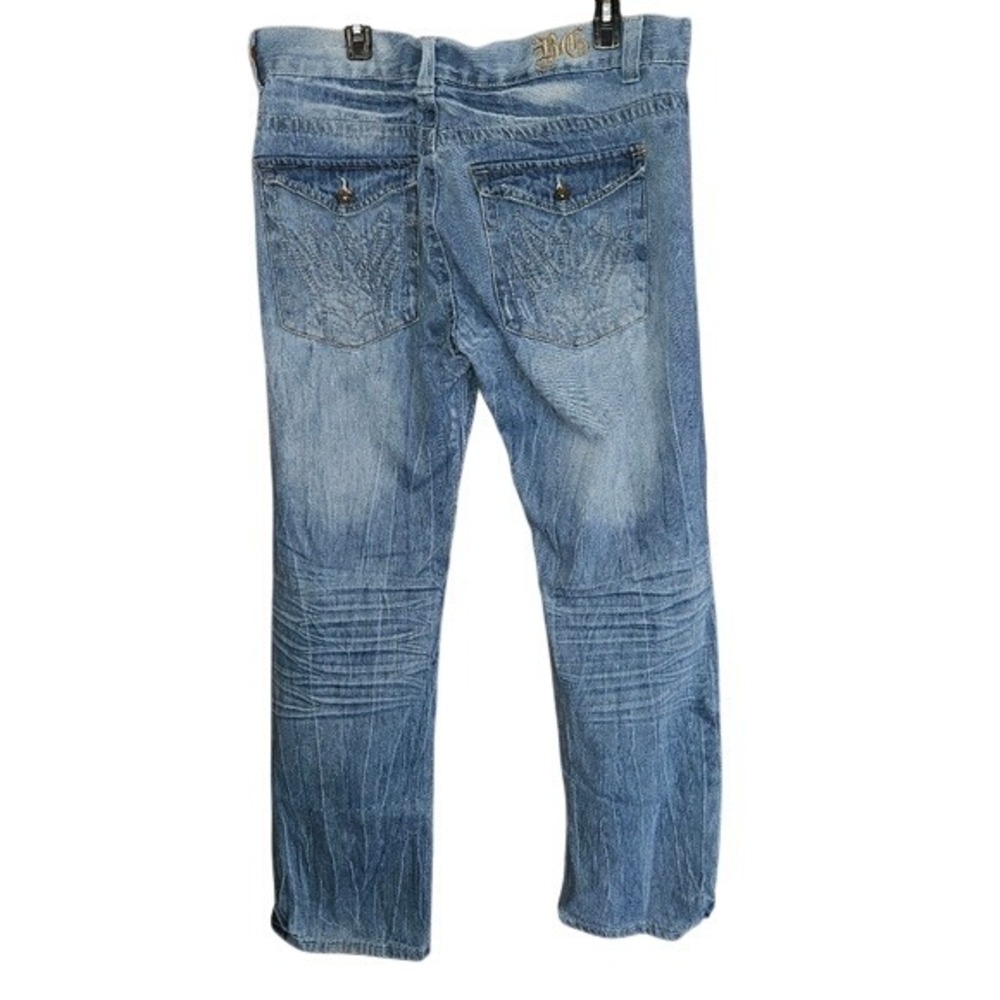 Blue Gear‎ Men's 36x32 Ripped Distressed Denim Jeans Urban Streetwear Casual Y2K